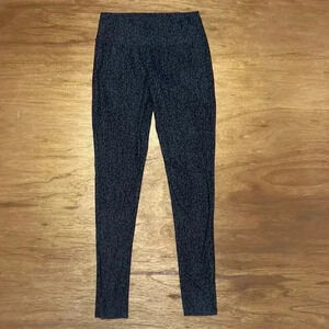 Agnes & Dora women's size Large Animal Cheetah Print Dark grey and grey leggings